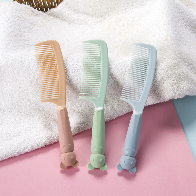 かわいくて見栄えの良いヘアコーム、ロングヘアの女性用ポータブルコーム、家庭用女の子と子供用のストレートヘアとポニーテールコーム|undefined