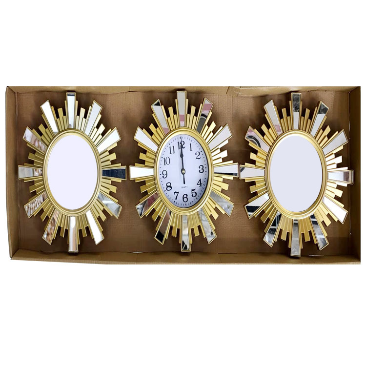 Reloj de pared nórdico para sala, reloj doméstico de fondo de sofá, diseño moderno simple/arte abstracto, reloj de pared triple