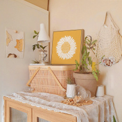 Sunflower Ins Style Minimalist Bedroom Decorative Painting Warm Healing Wall Art Sunflower Wall Hanging Manufacturer Wholesale