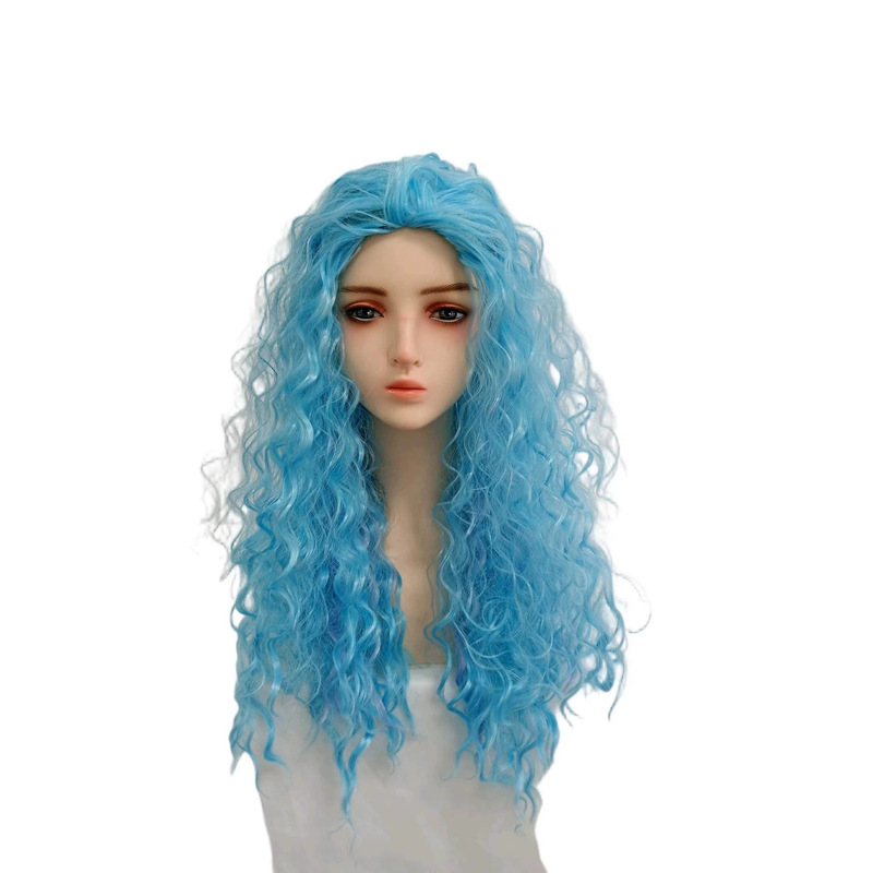 Starlight Inheritors Princess Rebel Alliance Movie Descendants Blue Long Curly Hair Descendants 5 Wig Starlight Inheritors Princess Rebel Alliance Movie Descendants Blue Long Curly Hair Descendants 5 Wig