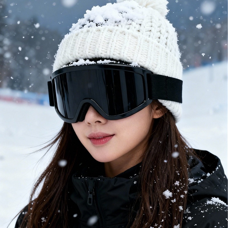 滑雪眼镜护目镜女粉色炫彩可戴近视男登山装备防风爬雪山徒步雪镜