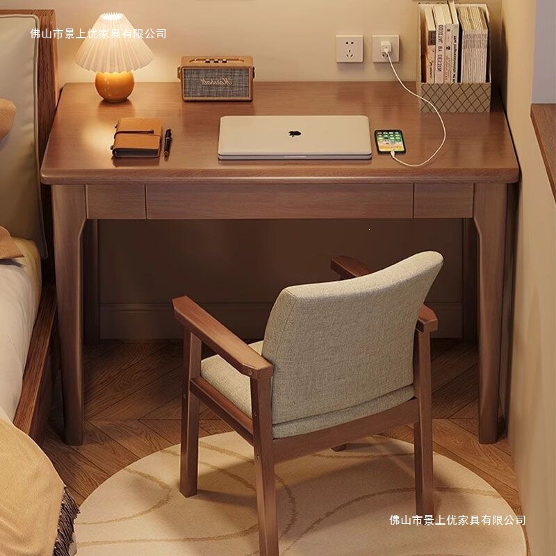 All-Solid Wood Desk for Home Use, Simple Office Desk for Bedroom, Computer Desk for Small Apartments, Student Study Desk, Writing Desk