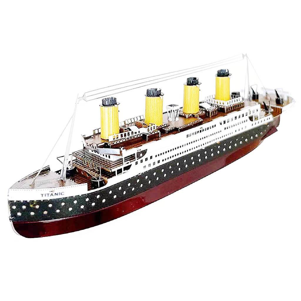 Modelo loco armar un Titanic DIY metal rompecabezas montado modelo miniatura hierro decoración regalo