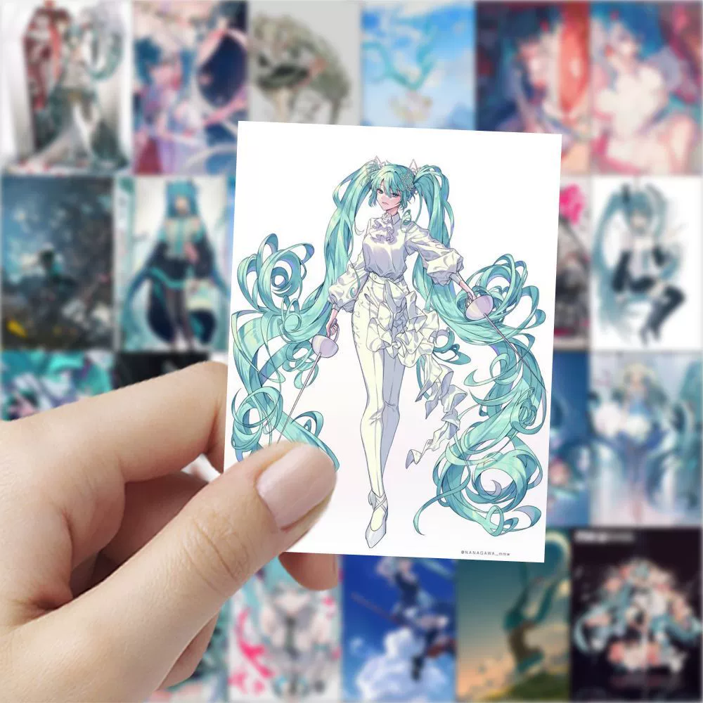 60 шт. стикеры Hatsune Miku 2D-дивай DIY справочник материал блокнот персонализированный телефон