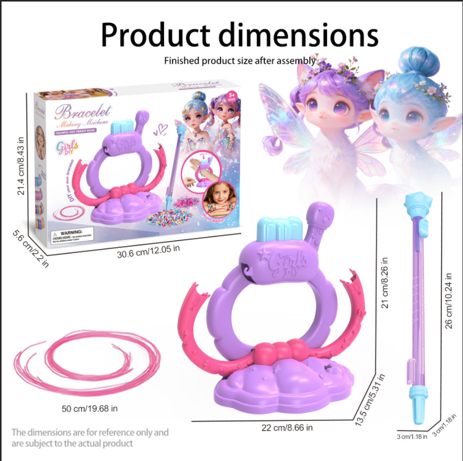 Máquina automática de cuentas DIY con cuentas brazalete mágica tejer con cuentas juguetes para niños fábrica de puntos transfronterizos al por mayor