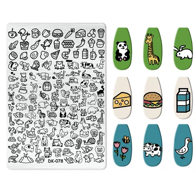 Cross-Border Printing Templates for Nail: Dırnaq bəzəkləri - dk-078