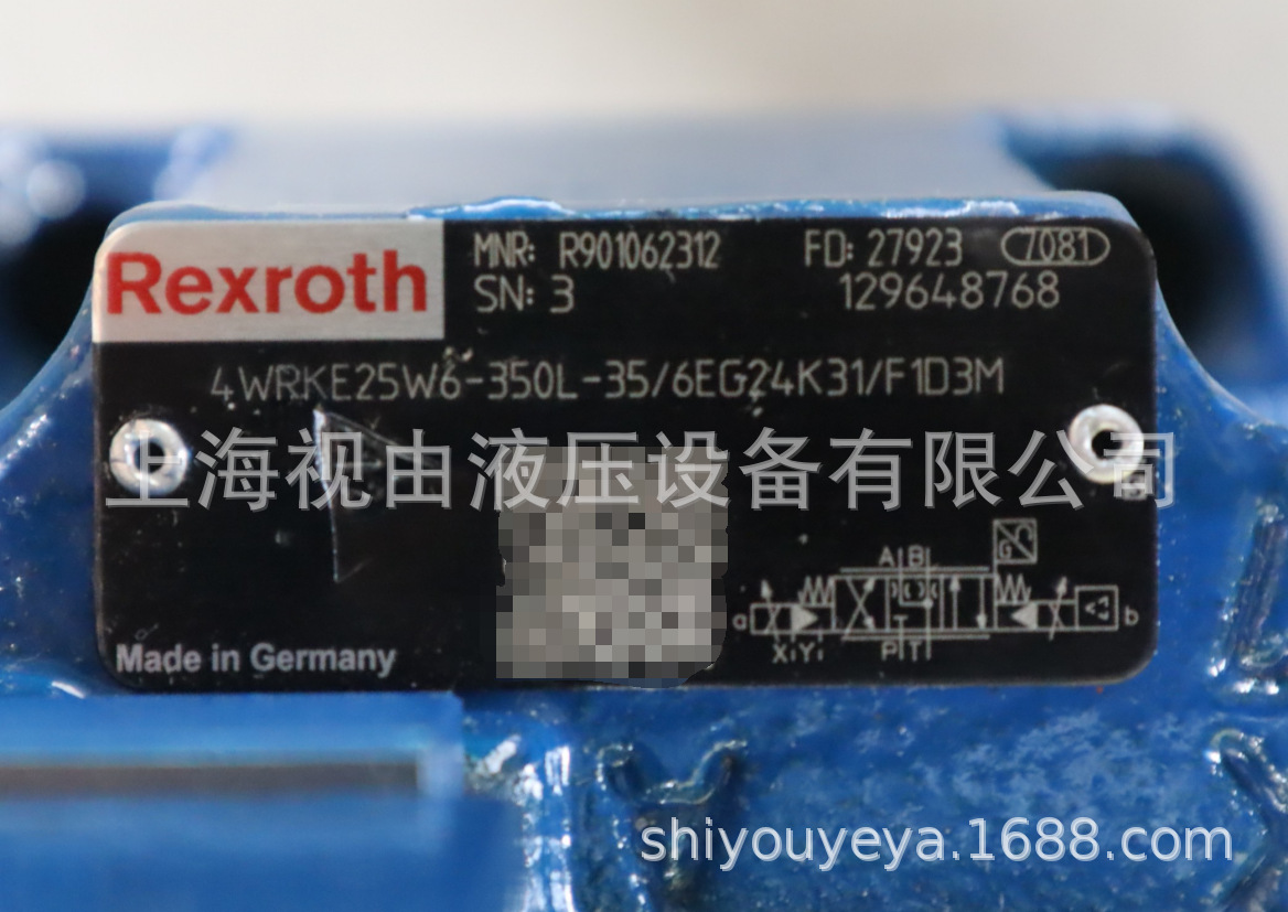 R901062312 4WRKE25W6-350L-35/6EG24K31/F1D3M德国力士乐比例阀