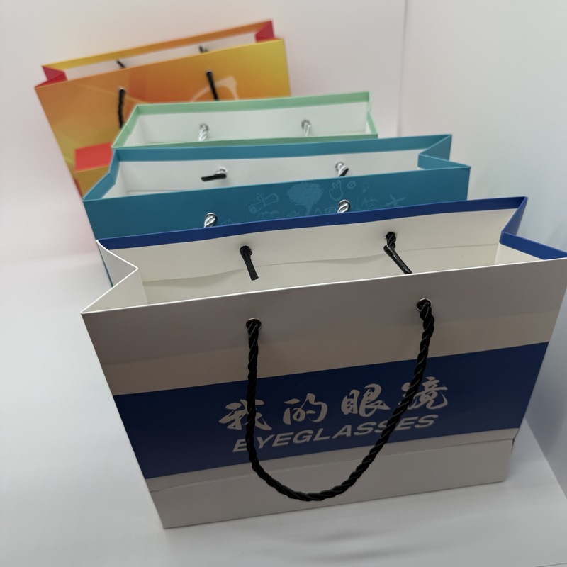 高档眼镜盒礼品包装套装批发精美印刷翻盖眼镜盒外纸盒手提袋套装|undefined