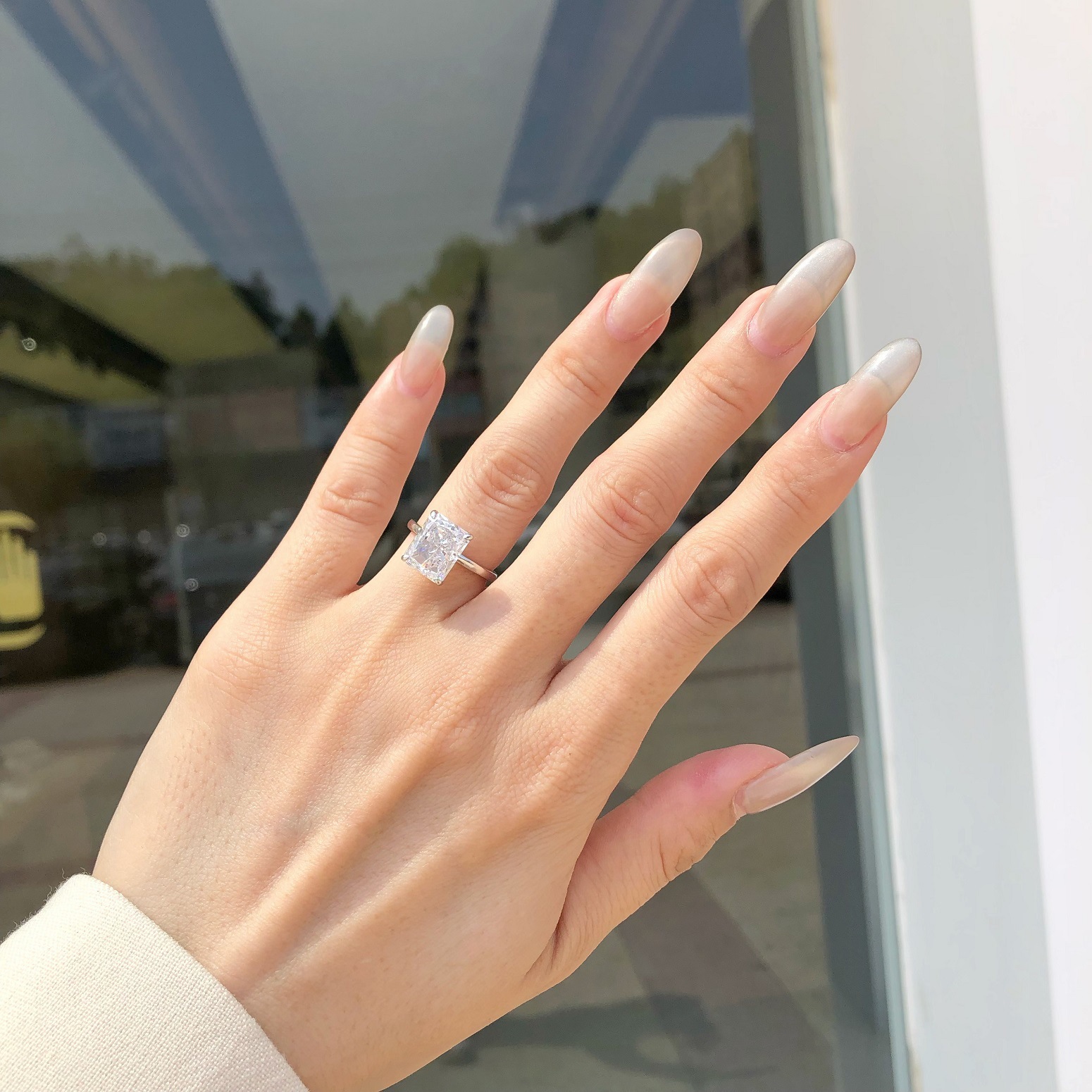 6g Weight Zircon Inlay Material Rings Classification 5, 9 Ring Size 1 Piece Quantity Holiday, Daily Occasion 925 Sterling Silver Material Geometric, Heart Shape Pattern Women's Gender Plating, Inlay Design Elegant Style 925 Sterling Silver Zircon Geometric Heart Shape Rings 29