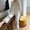 Demi-season cotton pijama for princess, cute set, Korean style, long sleeve, loose fit