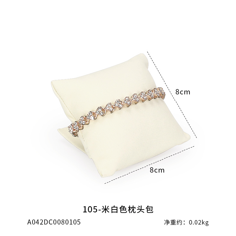 Xu Yue joyería estante de exhibición beige superfibra aretes de lujo anillo de ventana joyería mostrador accesorios