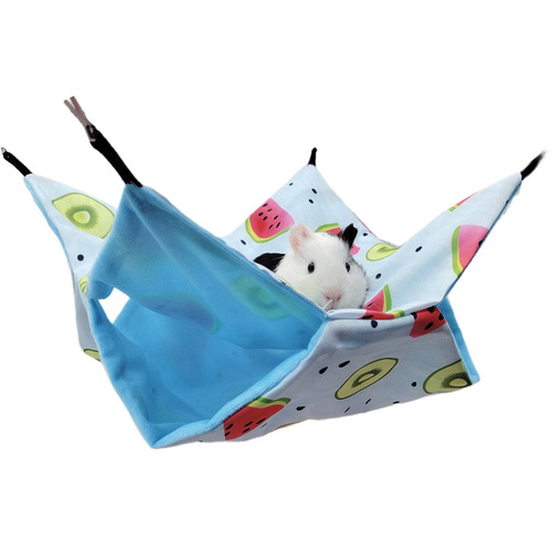 Cross-border pet hammock Summer small pet hanging sleeping bag Hamster honey possum squirrel double-layer canvas hammock