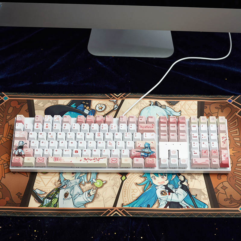 Homestead Bilibili Fantasy Star Collection II Mechanical Keyboard 108 Key Hot Swap Esports Game USB Cable_voghion.com