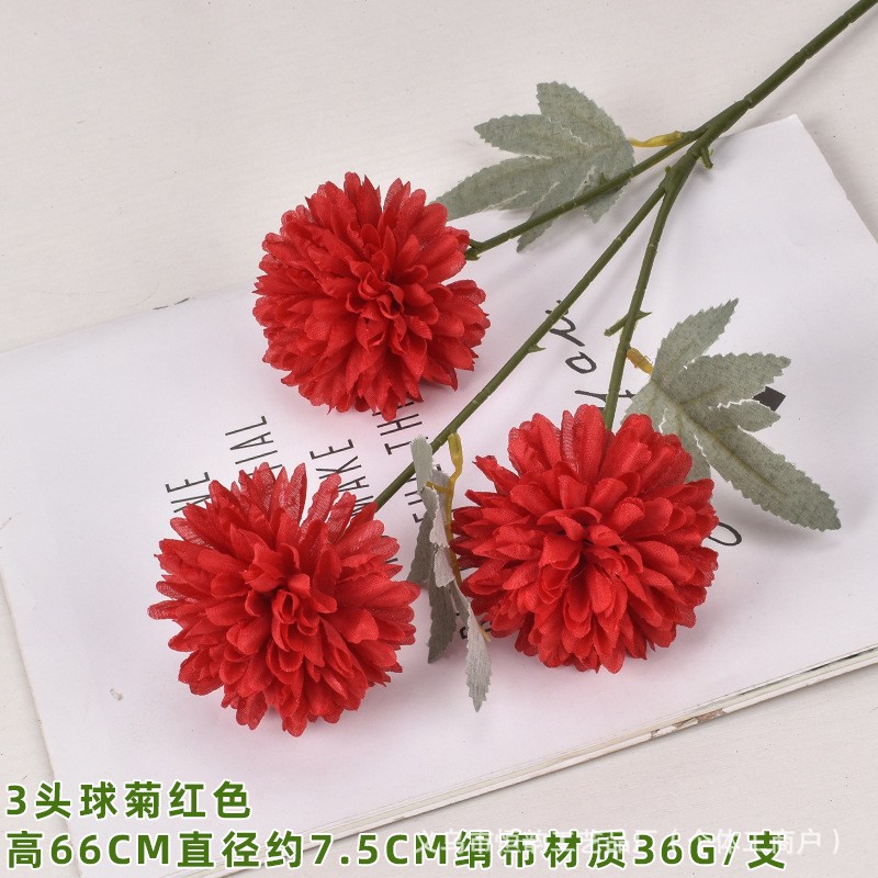 Vino rojo serie tema flor artificial boda Hotel diseño Flor de plomo arreglo Rosa flor falsa material decoración del hogar al por mayor