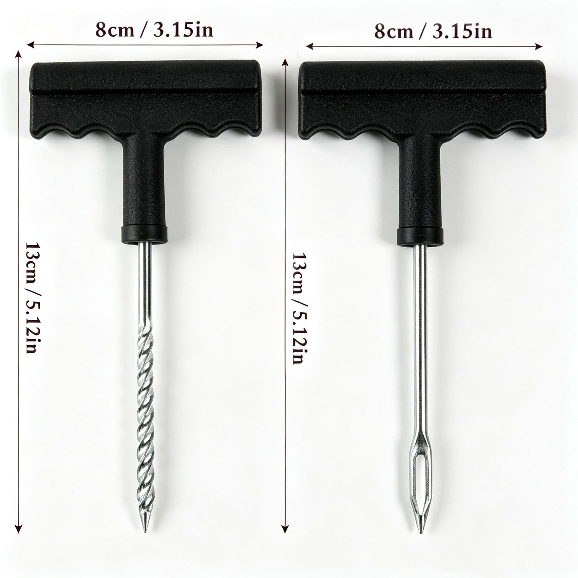 T-Handle Car Tire Repair Tool Set Vacuum Tire Emergency Repair Tool