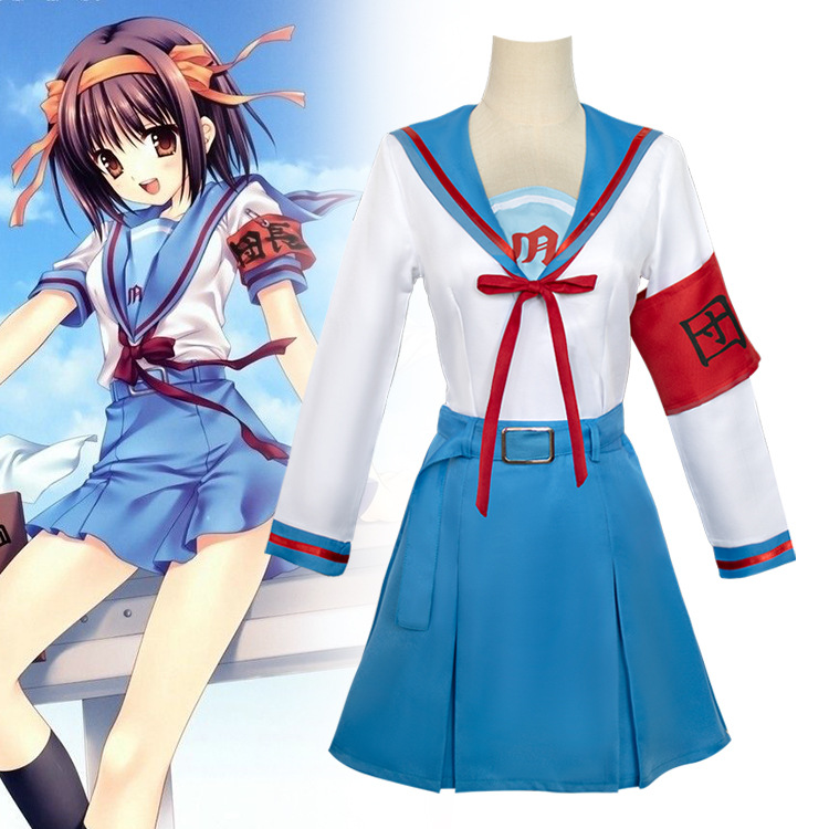 Haruhi Suzumiya kosplay kostyumu, anime personaj geyimi