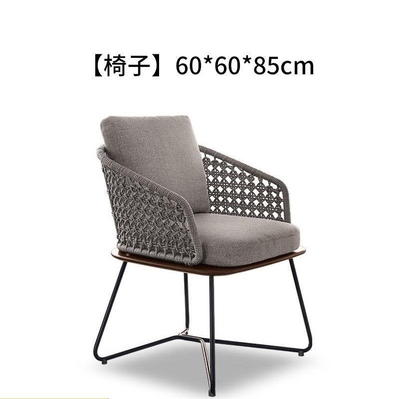 屋外テーブルと椅子、中庭籐椅子3点セット、ガーデンテラス屋外籐椅子、レジャーバルコニーテーブルと椅子の組み合わせ|undefined