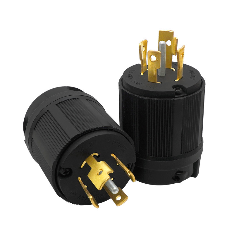 雄达/XIONGDA 美式五孔防松 30A120V208V工业插头NEMA L21-30P