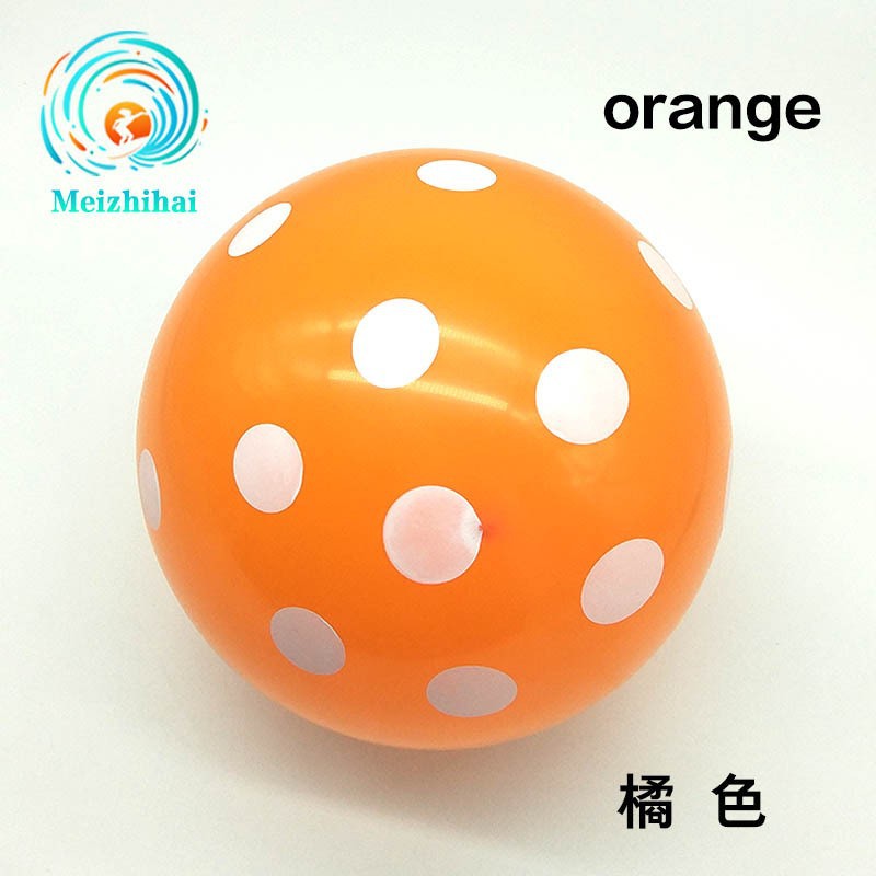 12 pulgadas de espesor ins transparente colorido lunares globo bebé niños fiesta de cumpleaños decoración globo de látex