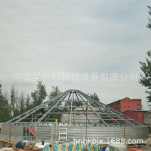 合作社用小麦钢板仓 河南昊科邦钢板仓厂家 装配式粮仓钢制谷仓