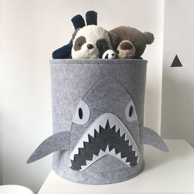Storage system, cartoon capacious storage basket