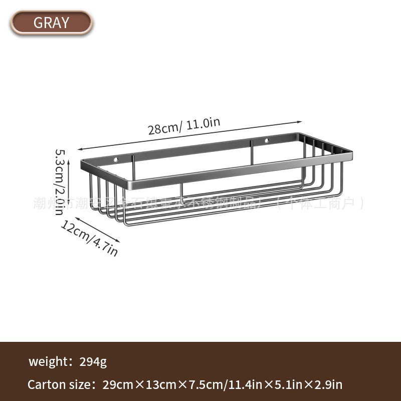 Rack de almacenamiento de artículos de baño sin perforación Rack de almacenamiento de jabón de baño casero