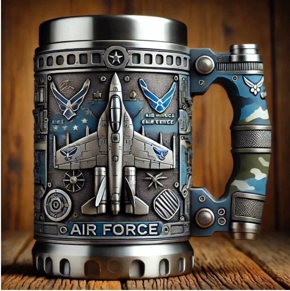 跨境新款 Military 3D Mug军事 3D 不锈钢马克树脂咖啡杯军事主题|undefined