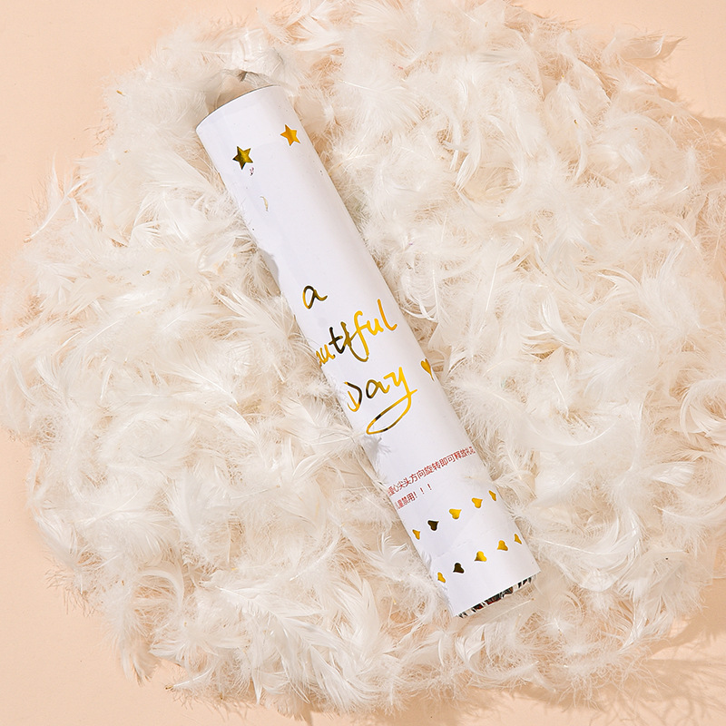 Plumas de regalo de casamiento de mano de regalo de cumpleaños de transmisión directa de regalo