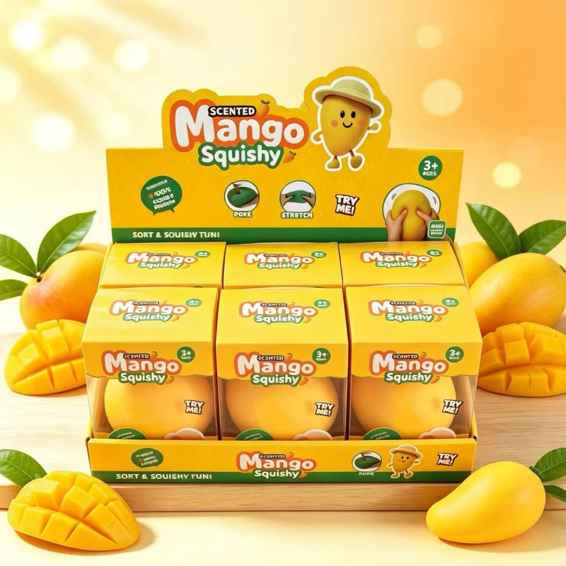 Cross-border new product: Super large mango internet-famous stress-relief fruit squishy toy, prank gift
