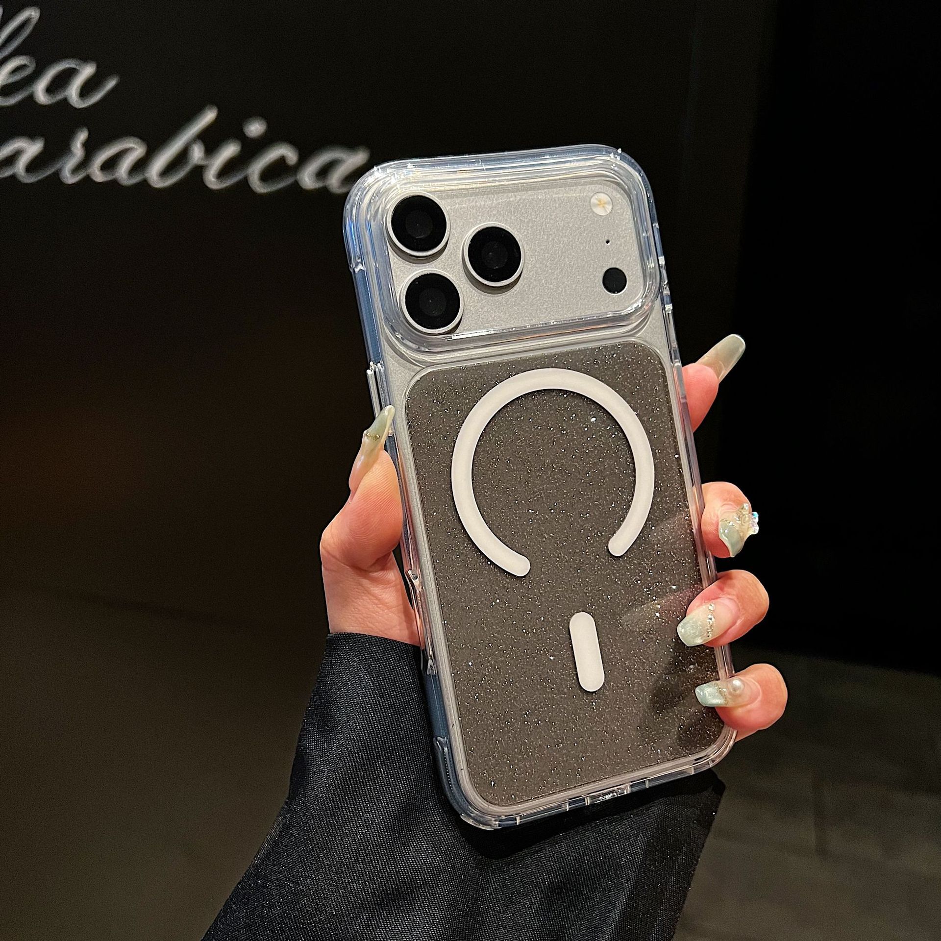 Funda Magnética para iPhone 16 y 17 Pro Max, de Acrílico, Resistente a Caídas, Transparente