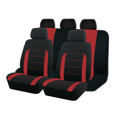 Universal seat cover Covers, 9-Piece Set, Suitable for All - red-5-seater-9-piece-set