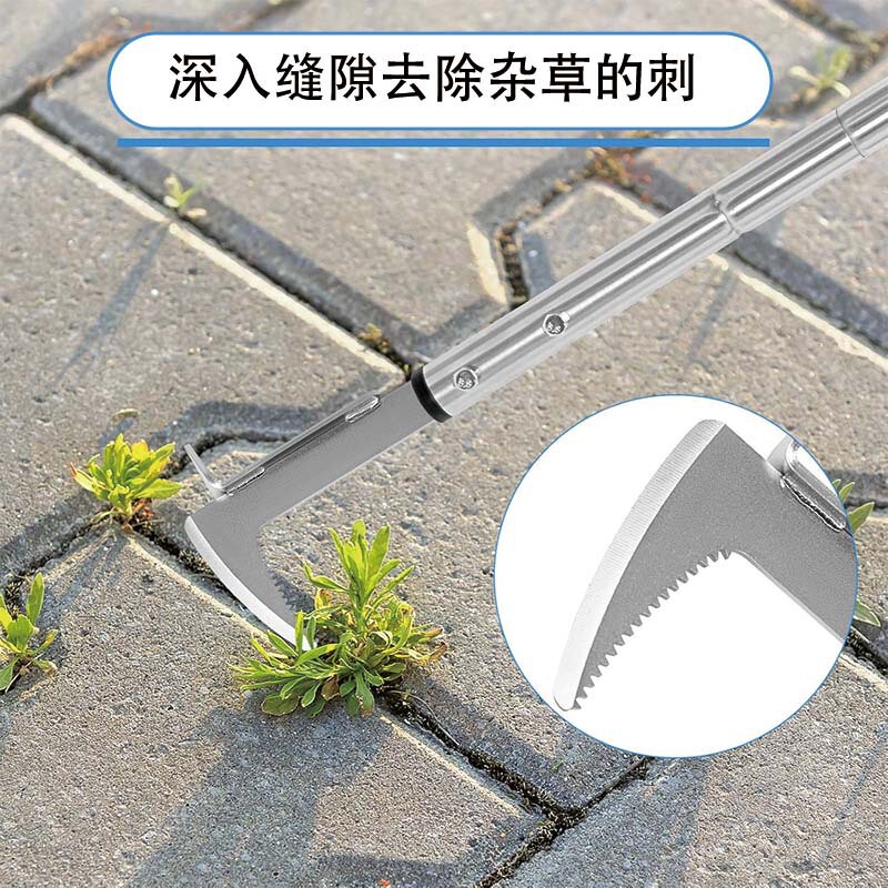国境を越えた新しいホット販売ガーデン隙間除草ツールステンレス鋼手動除草ツールロングハンドル取り外し可能な除草ツール|undefined