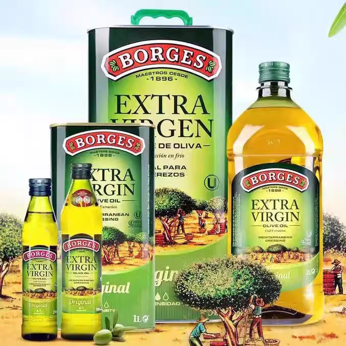 西班牙borges伯爵特级初榨橄榄油生饮凉拌冷榨橄榄油伯爵葡萄籽油