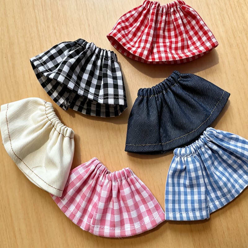 Casual Versatile Baby Clothes and Dresses for Girls, Summer Short-Sleeved Loose Slimming A-Line Skirts, Slim-Fitting Plaid Short Skirts Wholesale