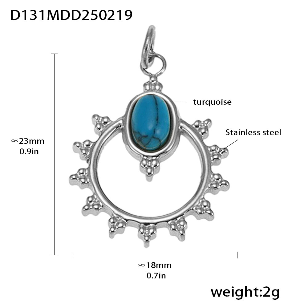 Moda misteriosa OL estilo personalidad colgante de acero inoxidable 18k oro real transfronterizo solo para los fabricantes de bombas europeas y americanas al por mayor