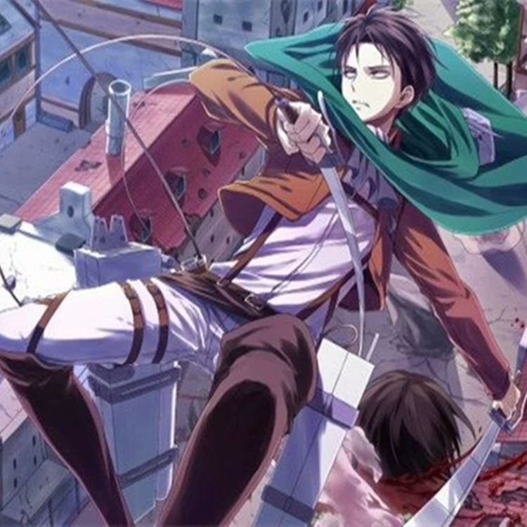 Косплей куртка Attack on Giant Survey Corps, короткая коричневая куртка, размеры S–XXL (универсальная)
