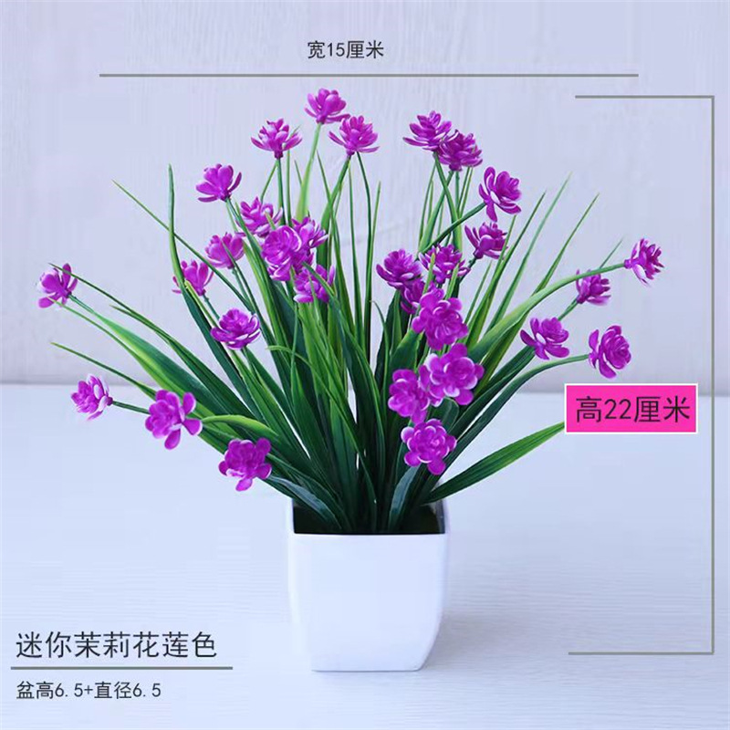 Pequeña imitación de flores falsas decoraciones de sala de estar decoración de mesa de té flores de plástico mano flores falsas plantas decoraciones