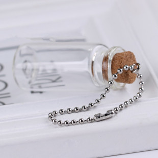 2.4MM tag chain wholesale DIY jewelry key chain bead chain material iron bead chain necklace chain