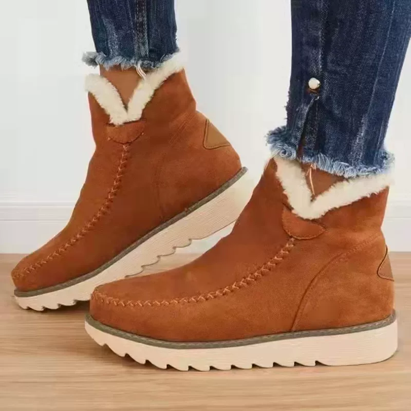 Keep warm winter low boots platform, plus size, 2022 years