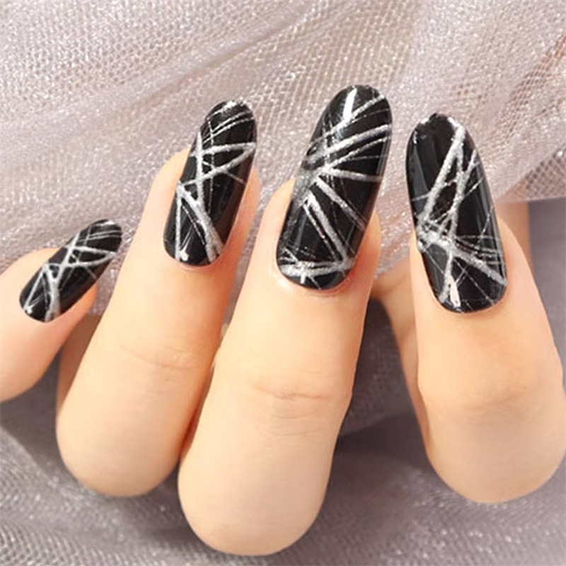 Nuevo estilo de arte de uñas transfronterizo 3 piezas de macarons color madera nail manicura trailer lápiz de dibujo de hilo de gancho de arte de uñas japonés bolígrafo de dibujo