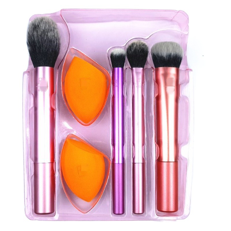 Comercio exterior RT1997 cepillo de maquillaje polvo de hojaldre RT1786 esponja combinación de huevo suministro de comercio electrónico transfronterizo se puede personalizar