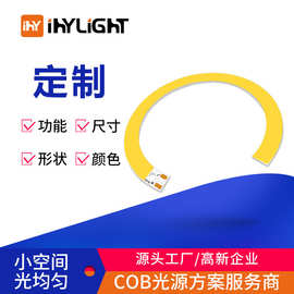 定制cob灯板半圆普瑞芯片双色温12V高显指高显色性灯珠环形光源