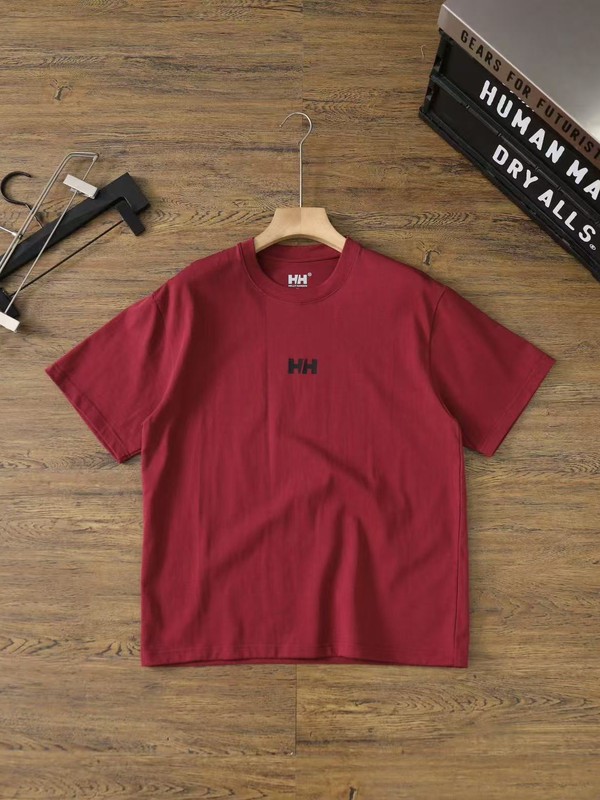 2025夏のハイリーハンソン男女の純綿半袖tシャツの上着は柔らかくて快適です。|undefined