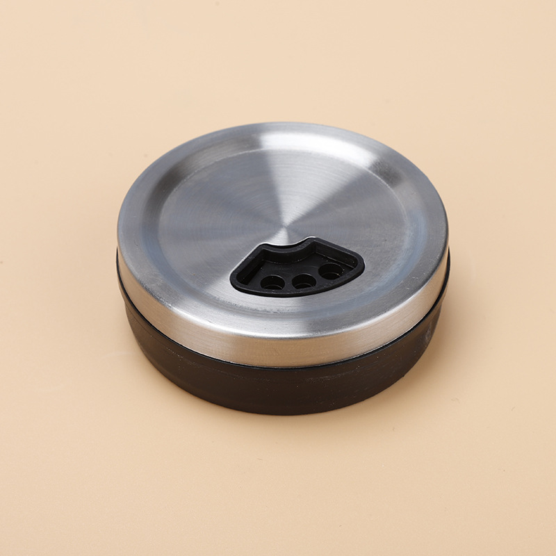 Venta al por mayor giratorio de acero inoxidable condimento tarro de pimienta tarro hogar Cocina Barbacoa botella condimento caja personalización