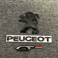 Применимо к новому Peugeot 308 408 508 4008 5008 багажник логотипа буква хвоста модифицированный черный