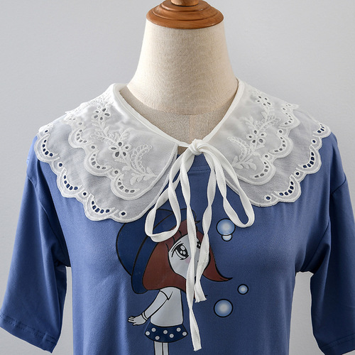 False double girl embroidered collar false bring high-grade decoration with a collar and match