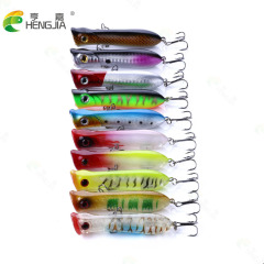Hengjia hit water wave climbing Luya bait water surface wave climbing fresh water fishing fake bait fishing gear supplies wholesale hollow fishing bait