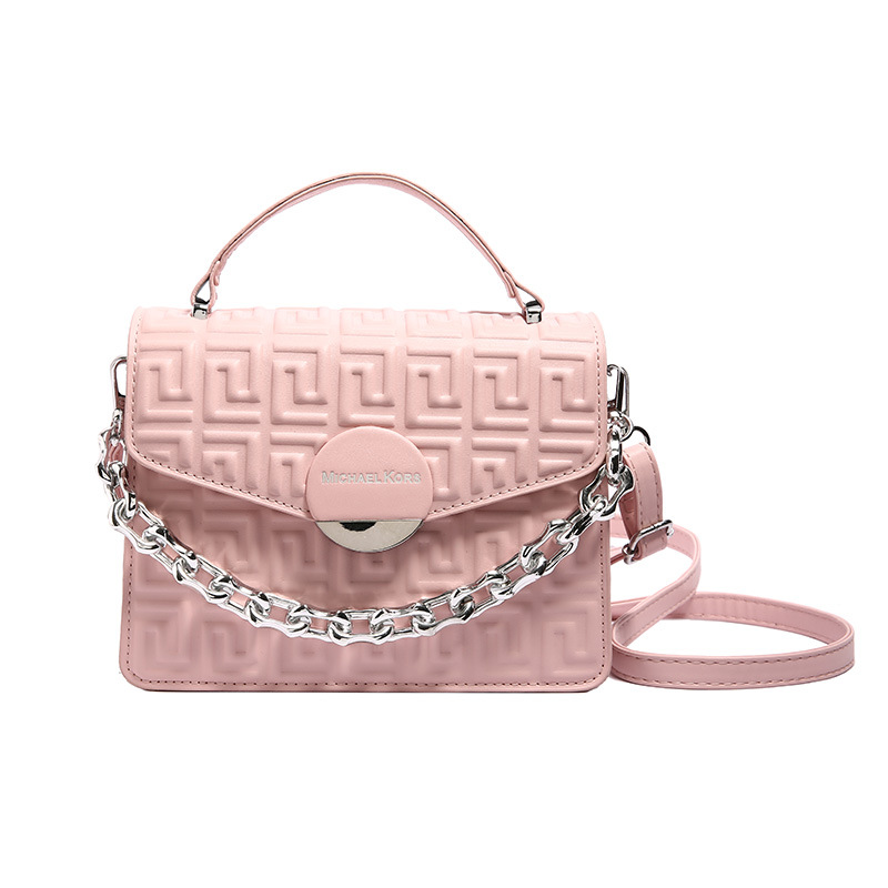 2025 primavera y verano nuevo estilo bolso cuadrado pequeño en relieve bolso de mujer de temperamento de moda de todos los partidos bolso de hombro de mensajero portátil de alta gama