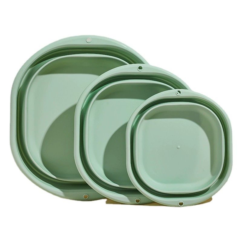 Бытовой складной таз Пластиковый подвесной умывальник Складной многоцелевой портативный цветной умывальник для раковины для ног