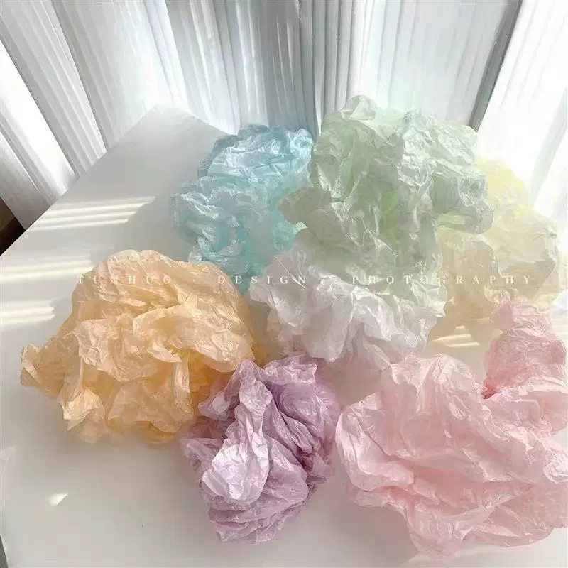 ins高级感珠光雪梨纸现货外包装花店雪梨纸鲜花包装加厚拷贝纸